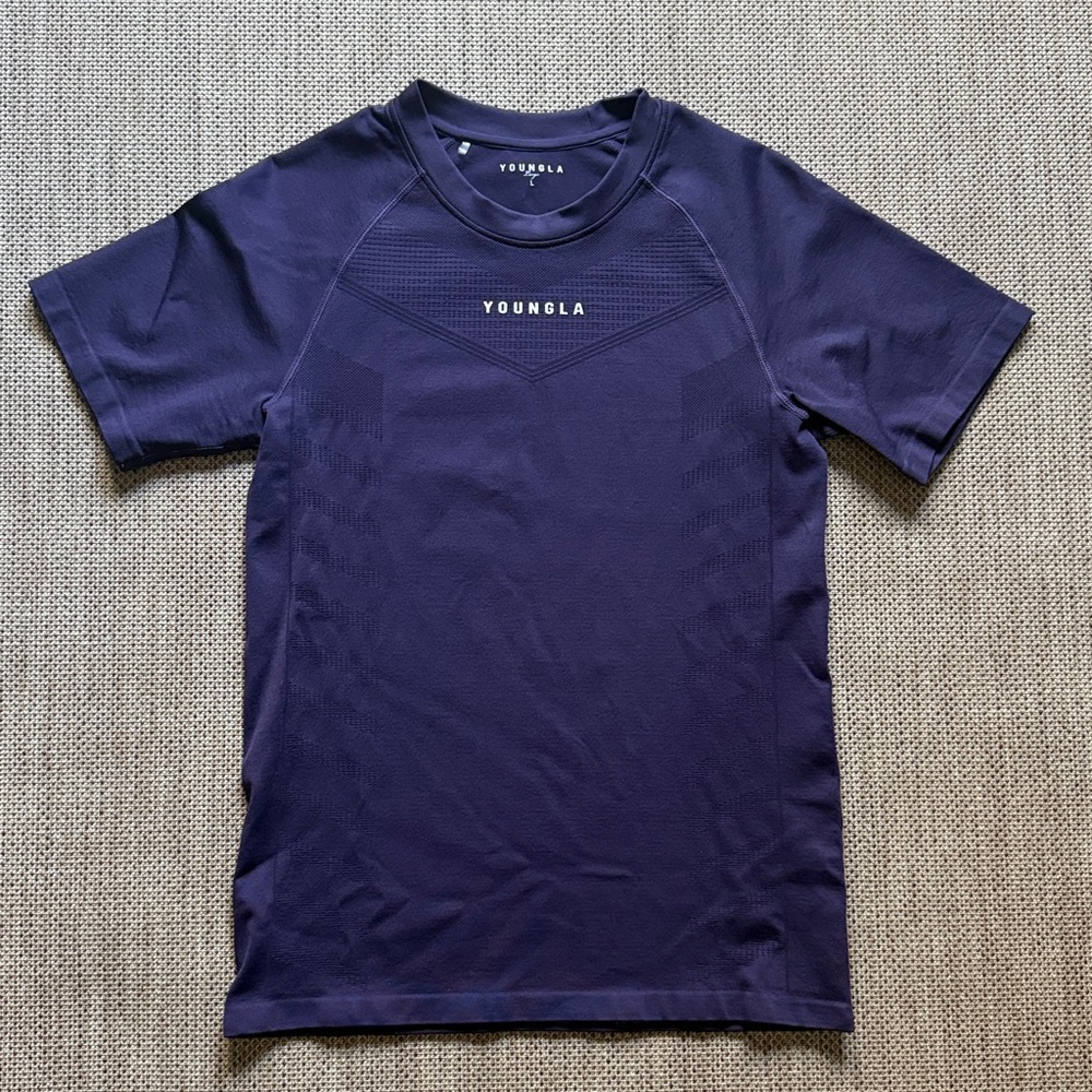 YoungLA 465 Superhero Compression Tee - Dark Purple